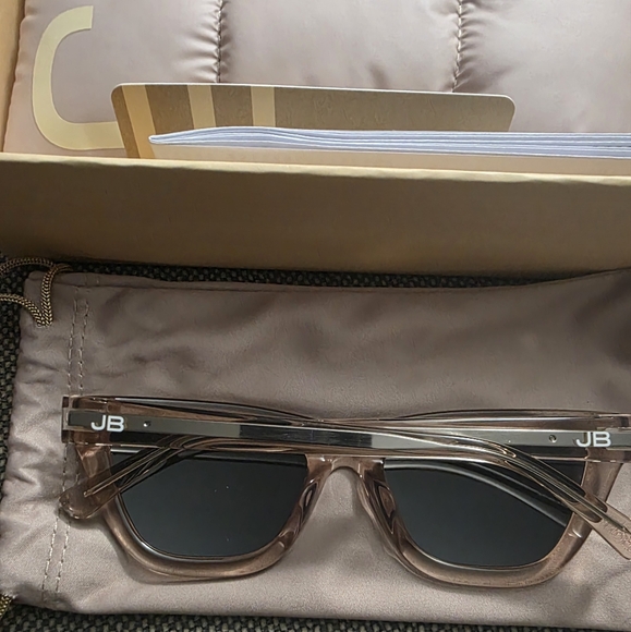 Jenny Bird FIRE! NIB! The Cateye Sunglasses in Crystal Smokey Quartz. R2S!! main image 9